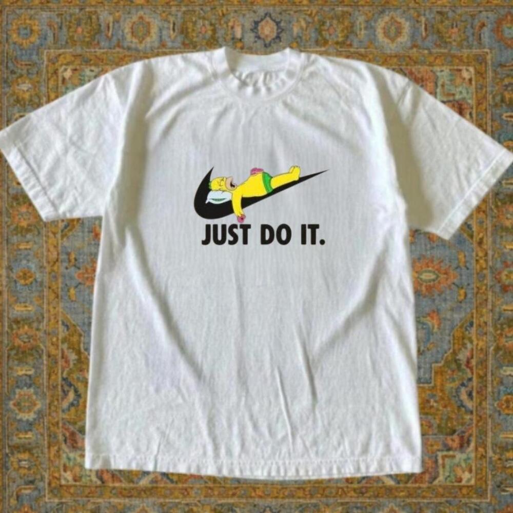 Gildan White T Shirt The Simpsons X White Cotton T Shirt Reprint T Shirt
